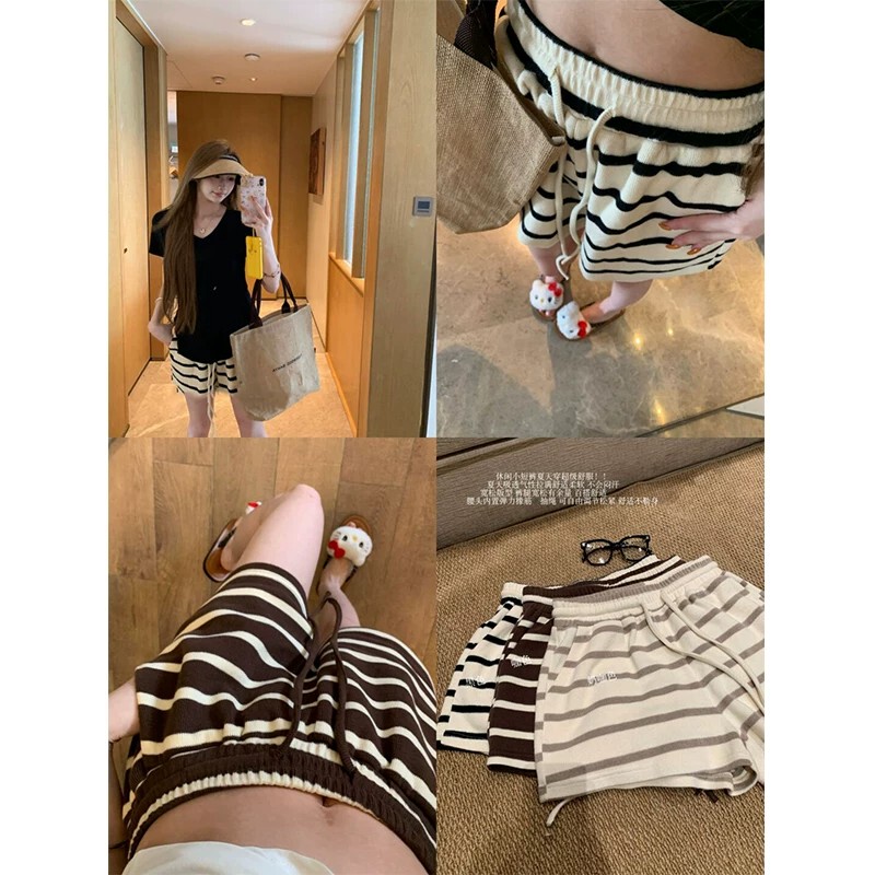 2026 Summer Shorts, Casual and Comfortable Home Wear Shorts, Striped Casual Sports Shorts for Women, 3-Point Shorts 2026 Summer Shorts, Casual and Comfortable Home Wear Shorts, Striped Casual Sports Shorts for Women, 3-Point Shorts