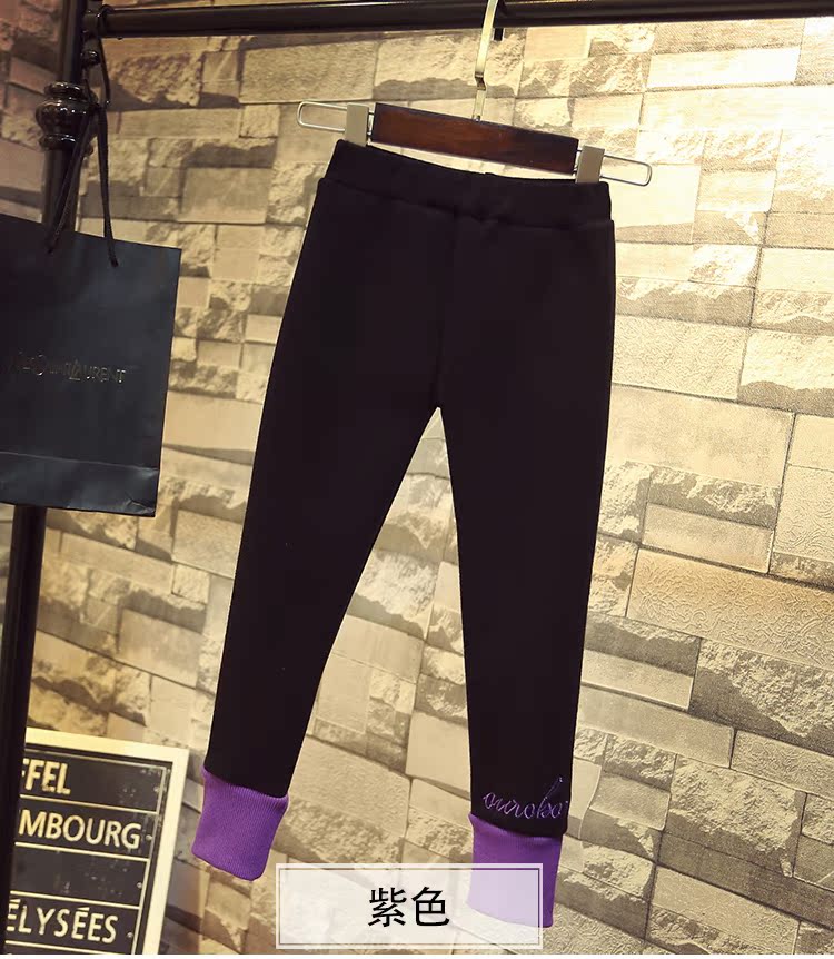 Quần legging nữ cho bé lớn 2018 mùa đông mới mặc bên ngoài ấm áp và nhung dày thêm một chiếc quần gas trẻ em quần short bé gái