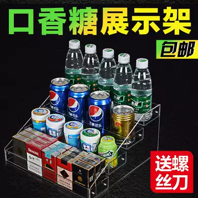 Xylitol shelf supermarket counter small shelf Extra desk creative desktop chewing gum cashier counter Green Arrow
