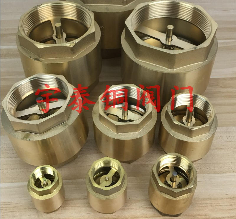 All copper copper core vertical check valve 4 points 6 points 1 inch 2 inch 3-4 inch internal thread screw tap water check valve