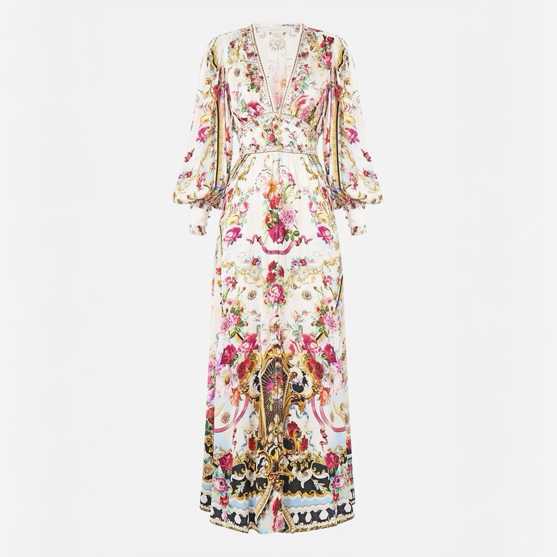 2026 New Silk Dress, Light Luxury, High-End, Suitable for Travel and Vacation, Mulberry Silk Printed Fairy-Style Seaside Slimming Long Dress 2026 New Silk Dress, Light Luxury, High-End, Suitable for Travel and Vacation, Mulberry Silk Printed Fairy-Style Seaside Slimming Long Dress