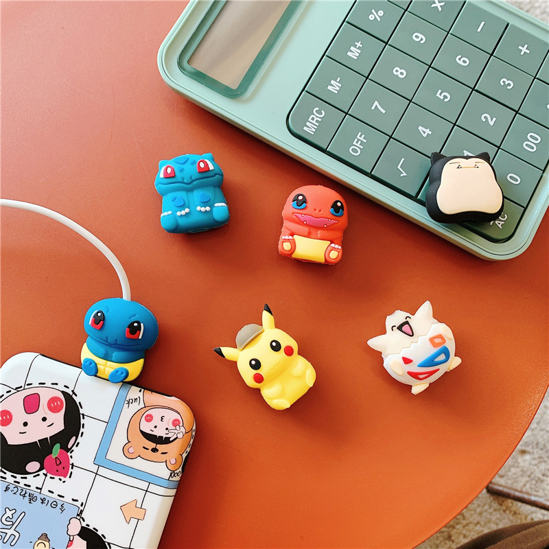 Data line protective sleeve cartoon winder suitable for apple charging wire protector anti-fracture bite wire with cute tide