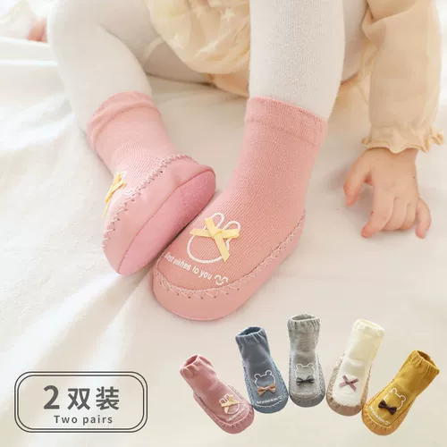 Демисезонные хлопковые нескользящие туфли для раннего возраста подходит для мужчин и женщин для девочек, носки, удобная обувь, мягкая подошва