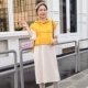 Trang phục bà bầu mùa thu 2018 mới Hàn Quốc của mẹ bầu dài phần cotton cho bà bầu thời trang phù hợp với áo hai dây