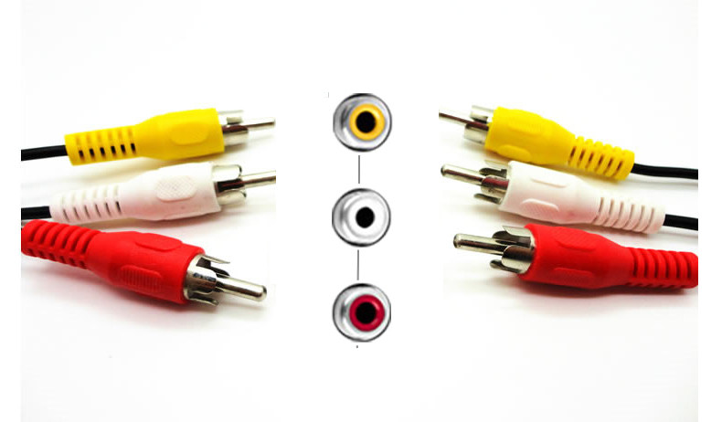 Full-Featured Av Cable, Audio and Video Cable, Rca Three-To-Three Lotus Cable, Dvd Set-Top Box, Old Tv Connection Cable, High-Definition Red, Yellow, and White Three-Color Plug, 3-to-3 Cable Output, Rca Signal Extension Cable