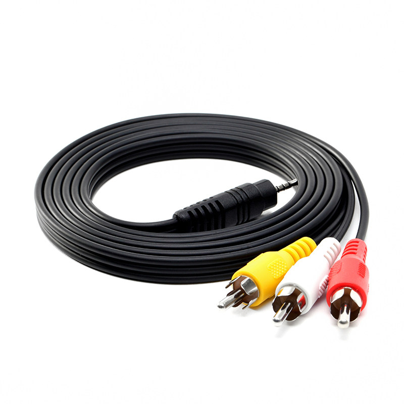 Av Cable One-To-Three Tv 1-to-3 Audio Output Conversion Cable Three-Color Video 3.5mm Tmall Magic Box 4 Youth Edition Tmb2200Ra Tmb300A M10 M13 M17 M16S Universal