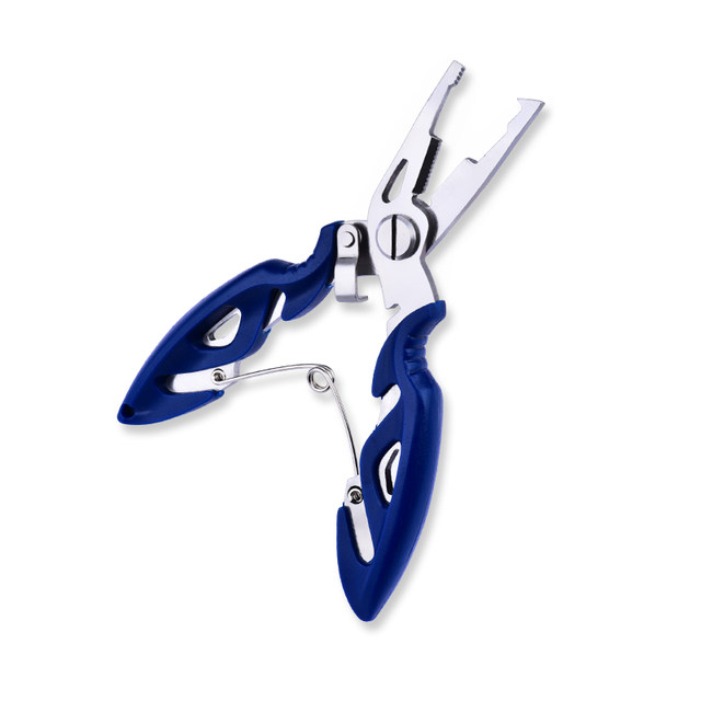 Multi-functional micro-object Lua pliers portable fish control device stainless steel scissors PE fishing line lead skin fishing scissors hook removal