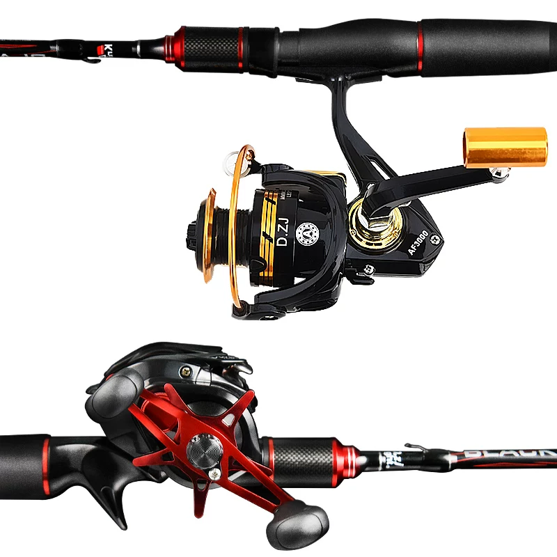Luya pole suit carbon gun straight handle spinning wheel water drop wheel full set of fishing rods, sea pole horse mouth throwing pole, Luya