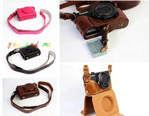 Suitable for Canon G7 X Mark II camera bag leather case protective cover camera bag base half set replaceable battery