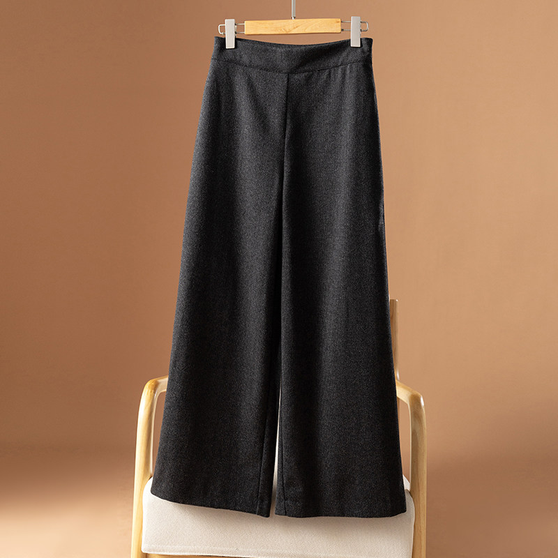 Conspicuous distraction eye method trendy 100 lap with sexual retro high waist casual lady autumn winter broadlegged pants