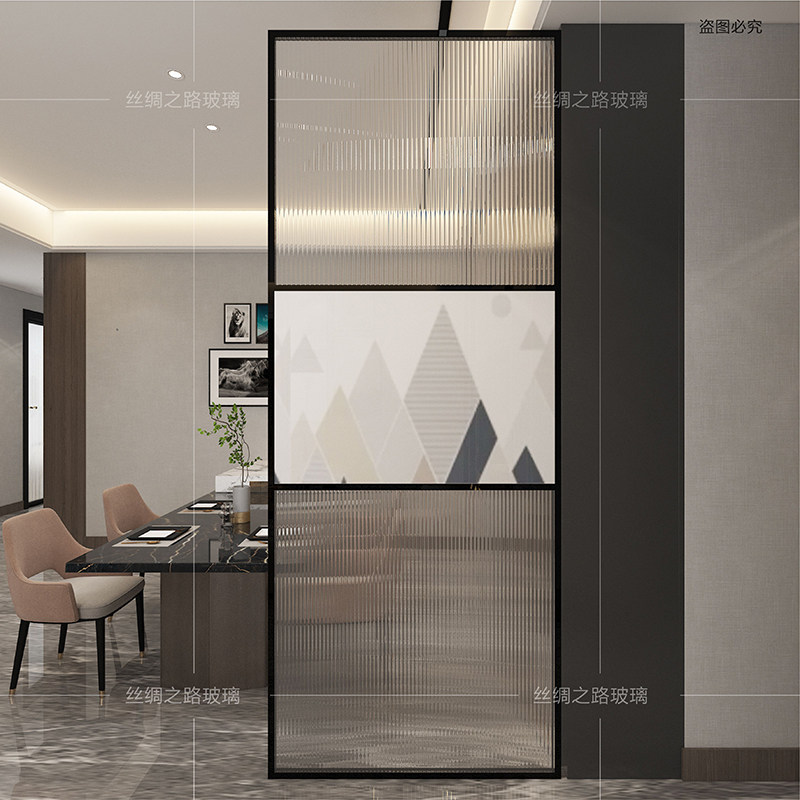 Long-iridescent clip painted fibreglass partition screen artist with screen partition dry and wet separation brief about modern Xuan