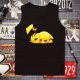 Pokemon Pikachu tay t-shirt Pokemon Pokemon chàng trai mất đang lớn lưới lưới vest