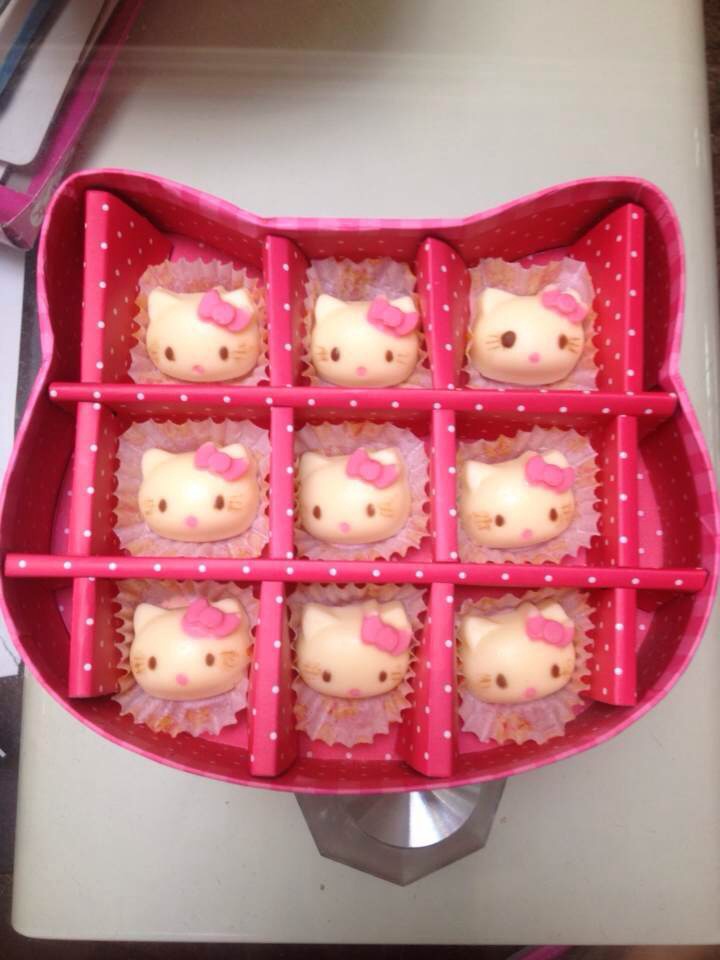 DIY handmade sô cô la silicone khuôn hello kitty handmade xà phòng nướng bánh khuôn khay đá khuon banh trung thu