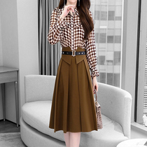 Mapping Hong Kong Light Extravagant High-end Foreign Air Dress Dress Woman Fashion slim waistcoat with long sleeves Two sleeves in long sleeves