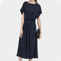 Mapping * Hong Kong light luxury slim slim waist womens 2021 temperament elegant a long dress