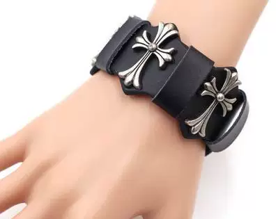Браслет Trend удлинённый, панк-стиль, искусственная кожа с металлическими шипами, регулируемый