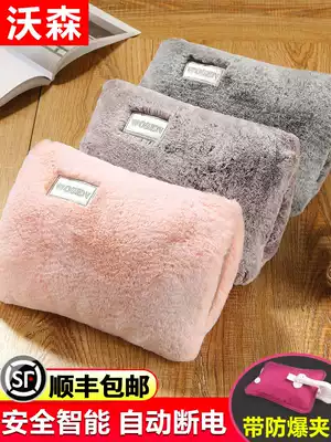 Hot water bag charging explosion-proof adult warm water bag students cute baby small warm Palace plush Korean version of female hand warmer