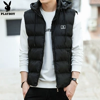 Playboy vest nam mùa đông 2018 nam xuống cotton phù hợp với phiên bản Hàn Quốc của áo khoác tự canh thủy triều vest mới áo chi lê