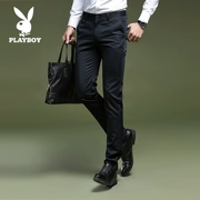 Playboy quần âu quần tây nam Quần lửng nam dụng cụ mùa thu mới quần dày nam phiên bản Hàn Quốc