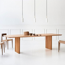 Amazon independent station cross-border simple solid wood dining table home dining table studio creative office desk negotiation table