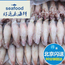 28-30pcs box Beijing flash delivery Frozen whole seed wu Seafood full of seed pen tube fish Fresh sea rabbit cuttlefish