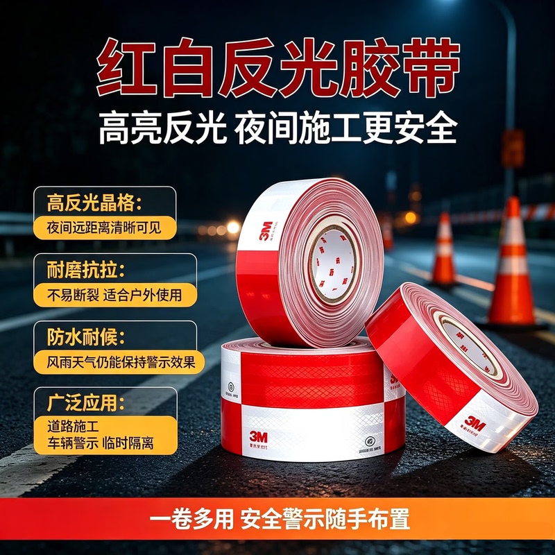 Truck Reflective Stickers 3m Tape Strips National Standard Reflective Stickers for Truck Trailers Body Safety Warning Traffic Signs Annual Inspection