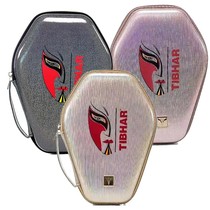 TIBHAR tall table tennis racket set bag gourd table tennis racket bag portable racket set hard mask rhombus