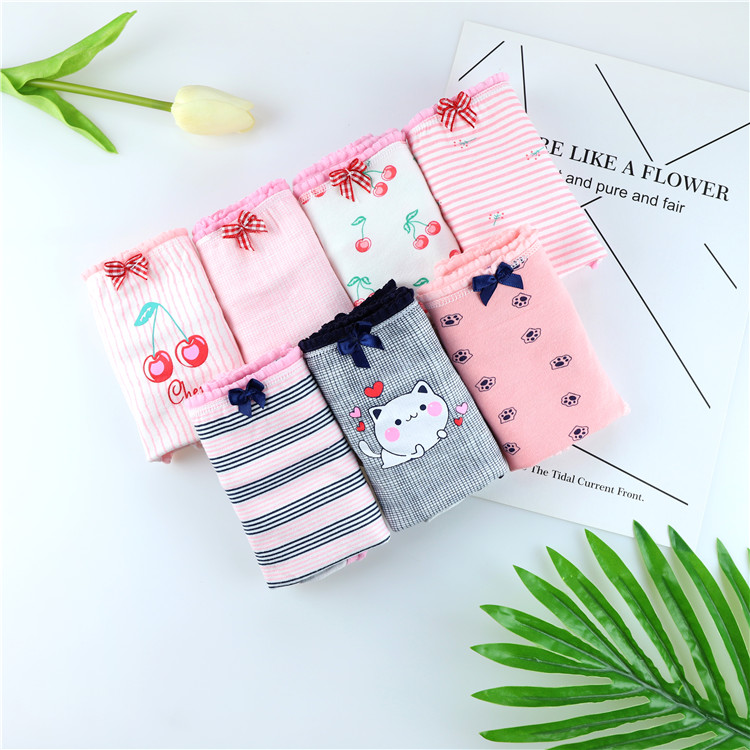 7 hộp quà tặng đồ lót phụ nữ cotton gợi cảm eo thấp tóm tắt quần lớn tuần tuần quần ren quần sịp