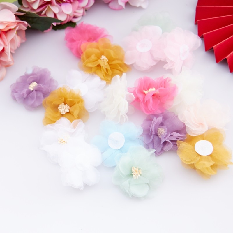 DIY emulation Flower Dot wrist Flower beach Snow spinning Snow yarn Flowers Chest of flowers Flowers Rings Material Delight box accessories