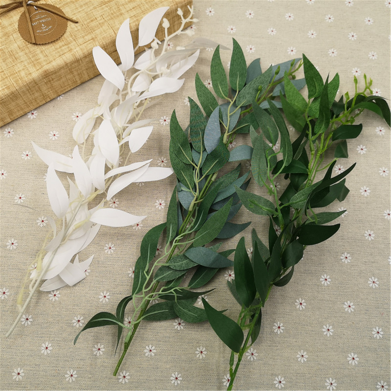 Fake Leaf Wicker Flower Art Supplies Emulation Flowers Fake Flowers Ring Materials Accessories Christmas DIY emulation