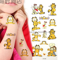Waterproof tattoo sticker child stickers Garfy cats happy life Garfy cat and pet dog Odie