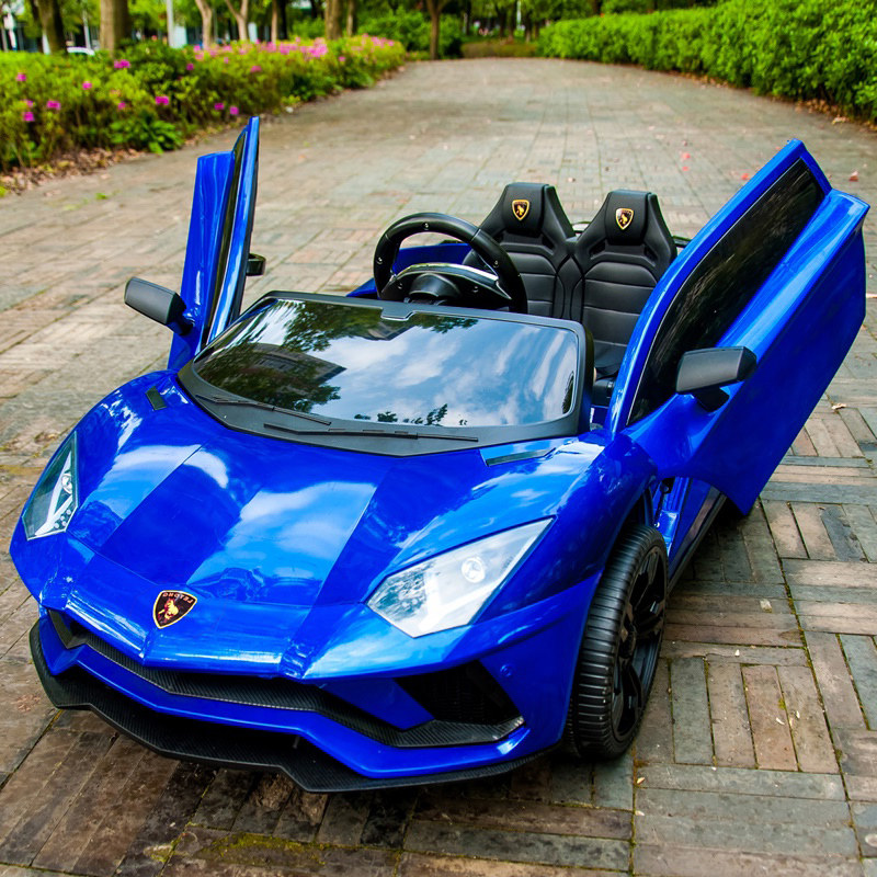 Baby and Child Electric Car 4 Wheel Remote Car Baby Toy Car Can Take a Borgini Child Car