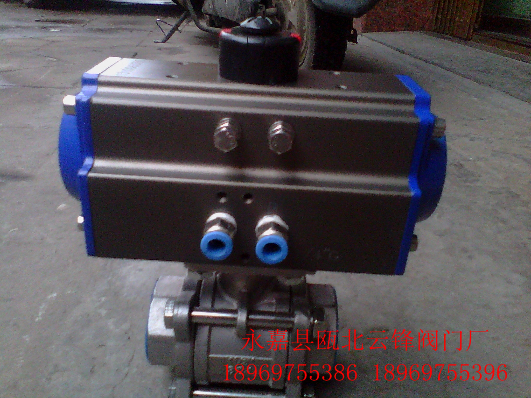 Spot pneumatic three-piece 3P threaded ball valve AT actuator pneumatic three-piece ball valve