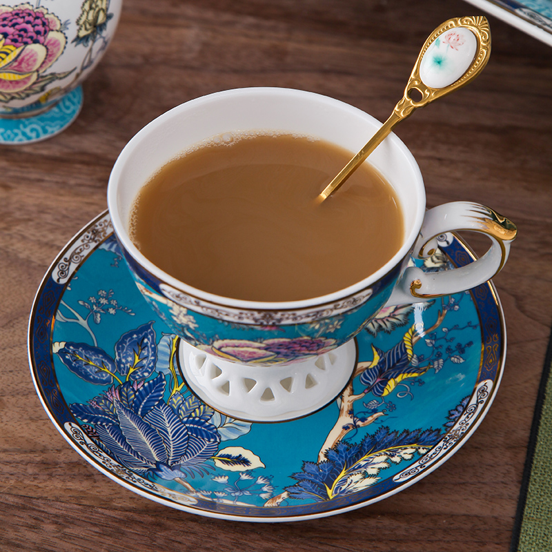 Inglerie Porcelain Coffee Cup Disc Suit Home Eurostyle Small Luxurious English Afternoon Tea Tea Set Coffee Kit