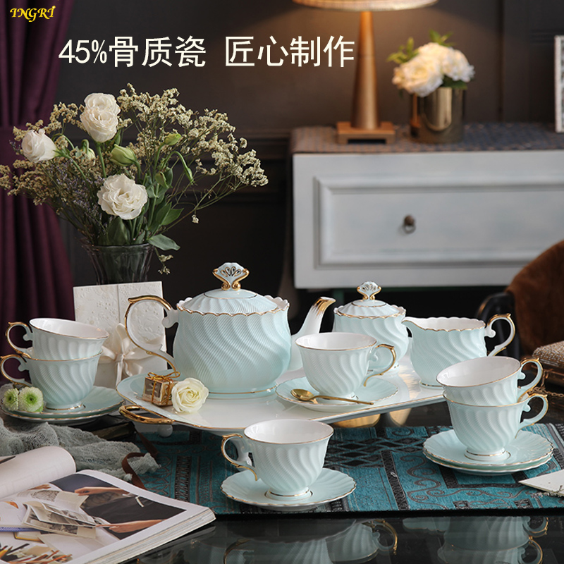 Ingrid Nordic Bone China Wedding English Afternoon Tea Set Coffee Cup Saucer European Luxury Luxury Luxury Luxury