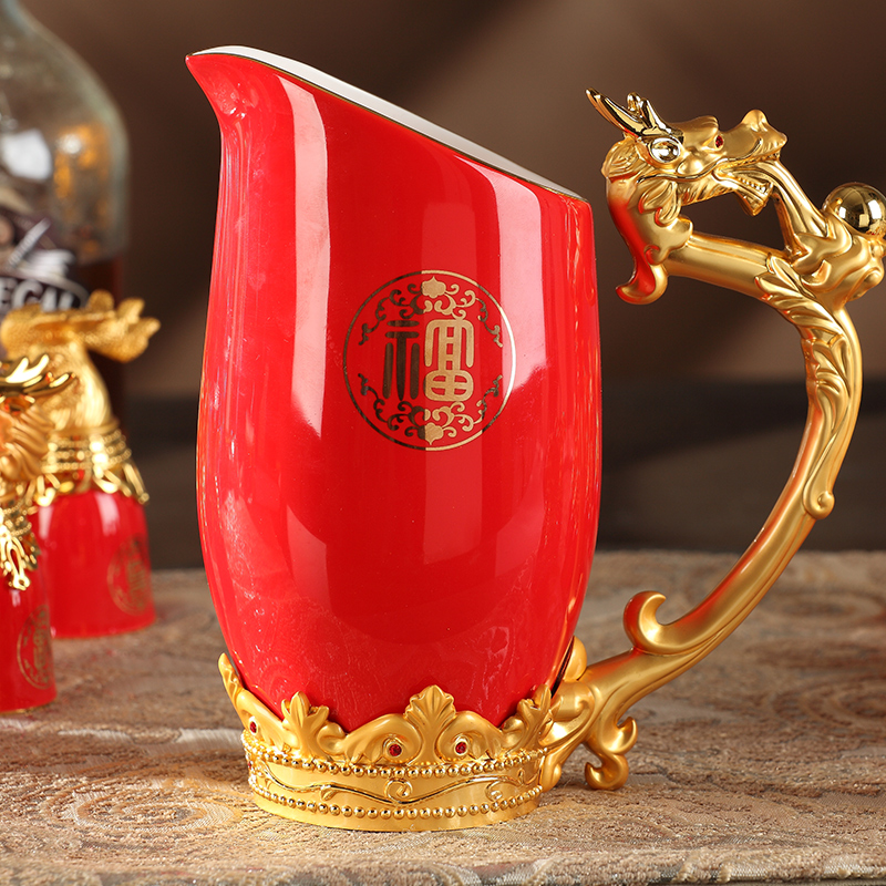 Chinese zodiac liquor cup wine ceramic small glasses suit a ipads China keller shot glass decanters household gifts