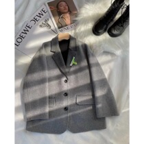 High-profile quality 2021 new double-sided cashmere coat children autumn and winter Han fan wool woolen woolen boys and girls coat