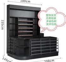 Supermarket tobacco and wine cabinet cashier Wooden combination Convenience store display cabinet Second-hand matching assembly-free cashier front desk