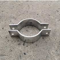 A5 benchmark galvanized 50*5 thickened reinforced telephone pole hoop pipe clamp widened pipe clamp street light pole flat iron clamp