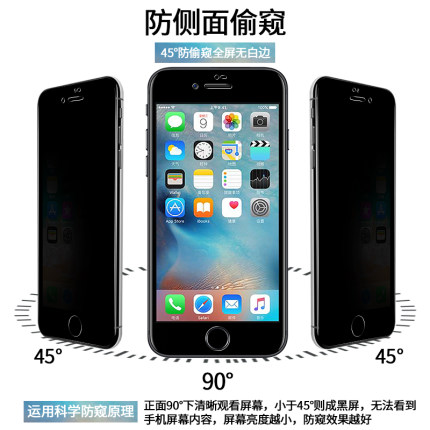 苹果6splus钢化膜iphone6plus手机6全屏6S抗蓝