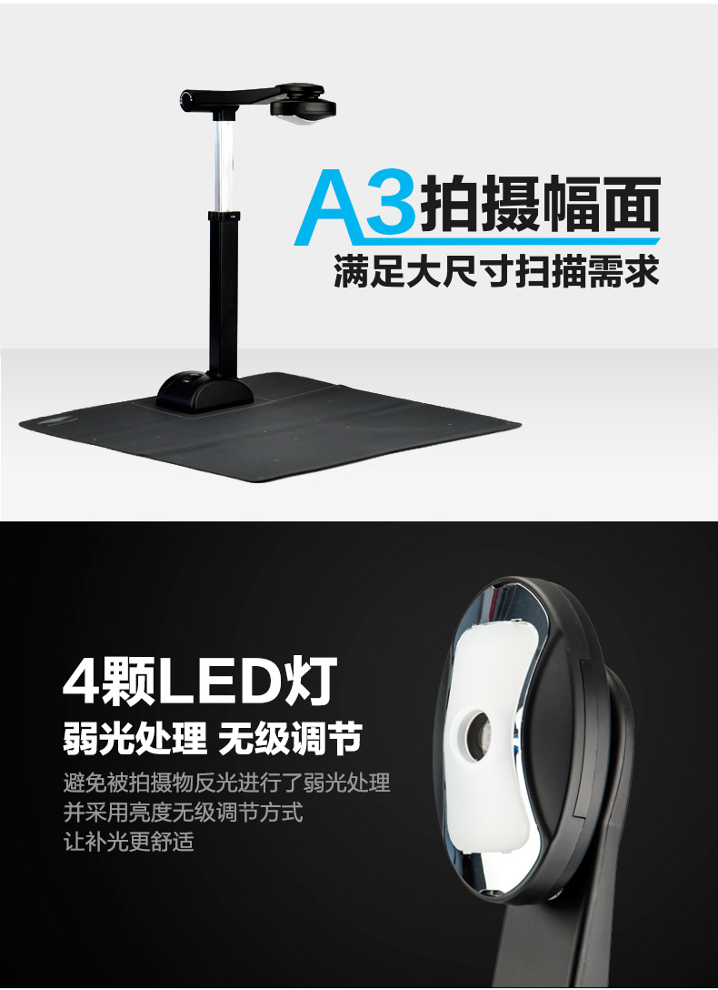 Liangtian Gao Paiyi S1080AF tự động lấy nét định dạng A3 10 triệu pixel Máy quét cầm tay nhận dạng OCR - Máy quét máy scan lide 400