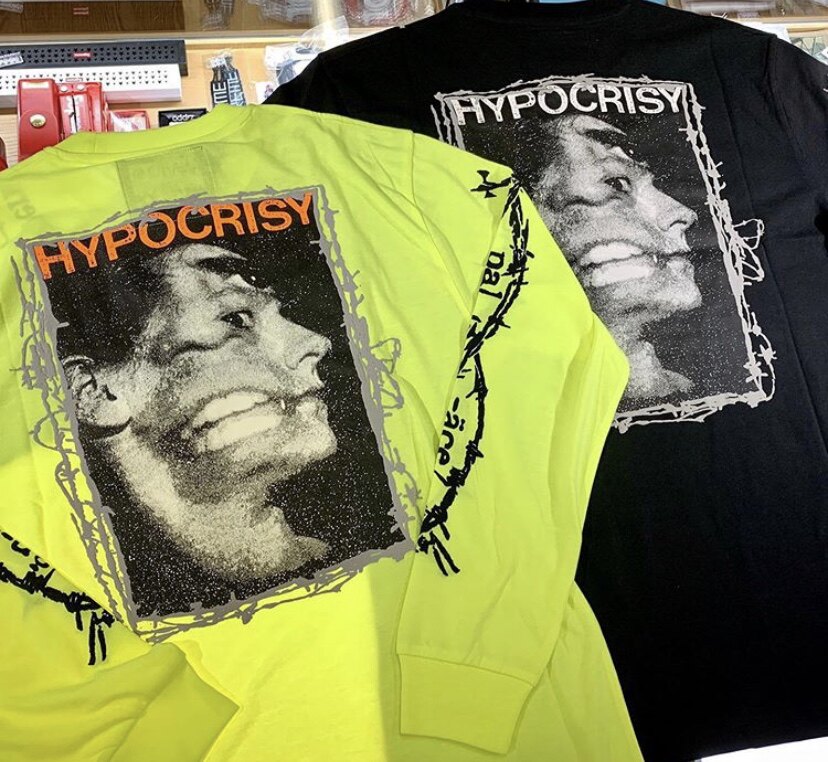 (Spot) SS20 space HYPOCRISY LONGSLEEVE punk style co-name long sleeve T-shirt