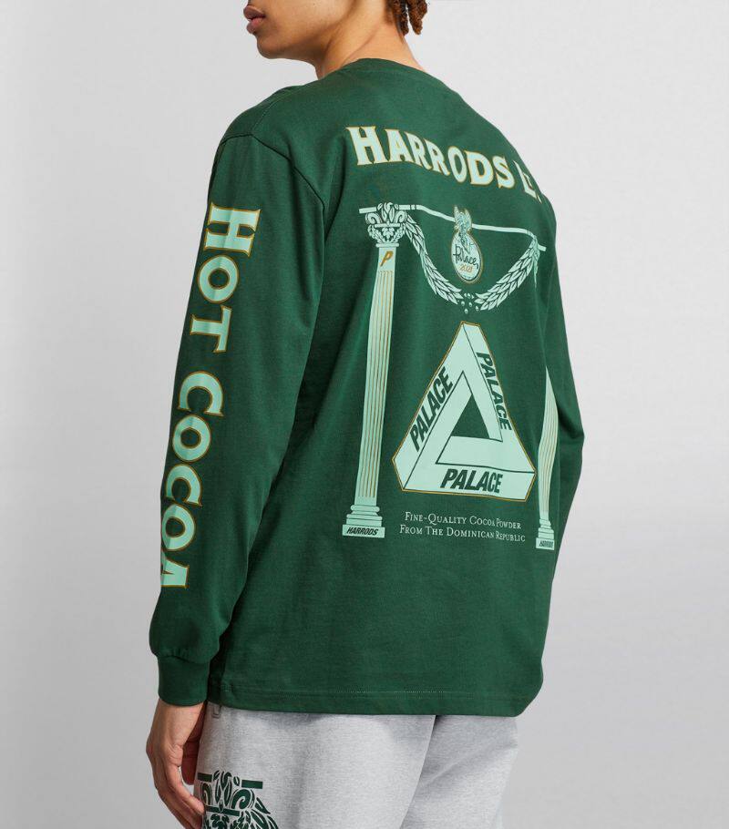 (spot) PALM HARRODS Logo Long-Sleeve T-Shirt joint long sleeve T-shirt