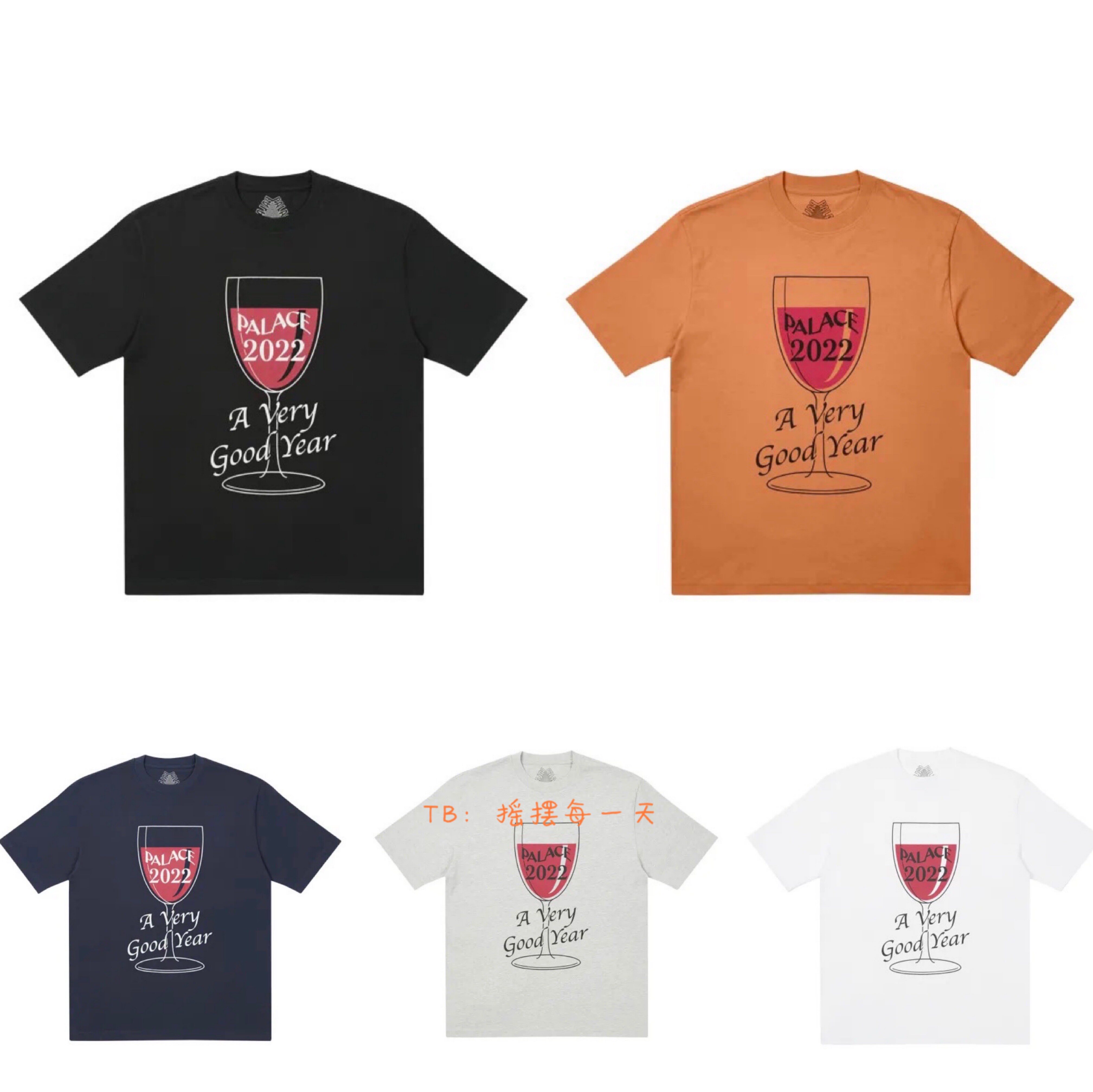 (spot) PALAIS GOOD T-Shirt red wine glass short sleeve T-shirt