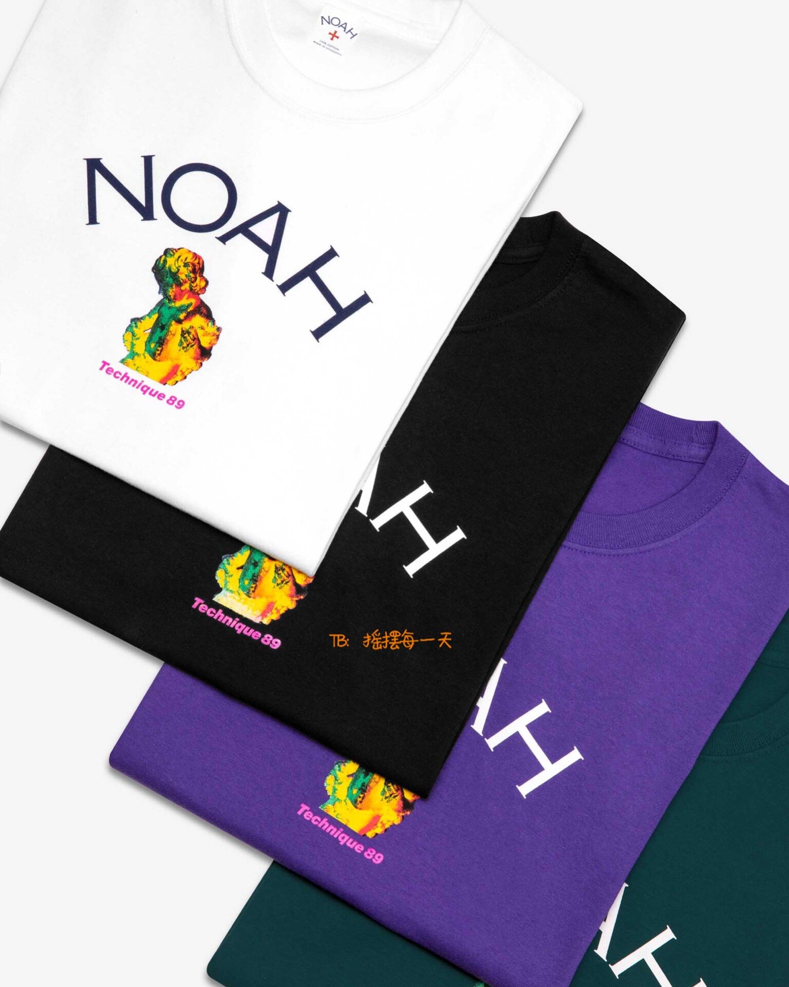 (Spot) SS21 Noah x New Order Core Logo rock band joint short-sleeved T-shirt
