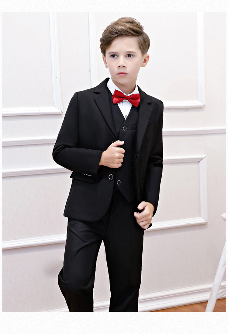Bộ đồ trẻ em bộ đồ bé gái hoa bé trai bộ đồ phù hợp với bé trai gió Anh 2018 trang phục piano mùa thu mới set vest gile bé trai hàng cao cấp
