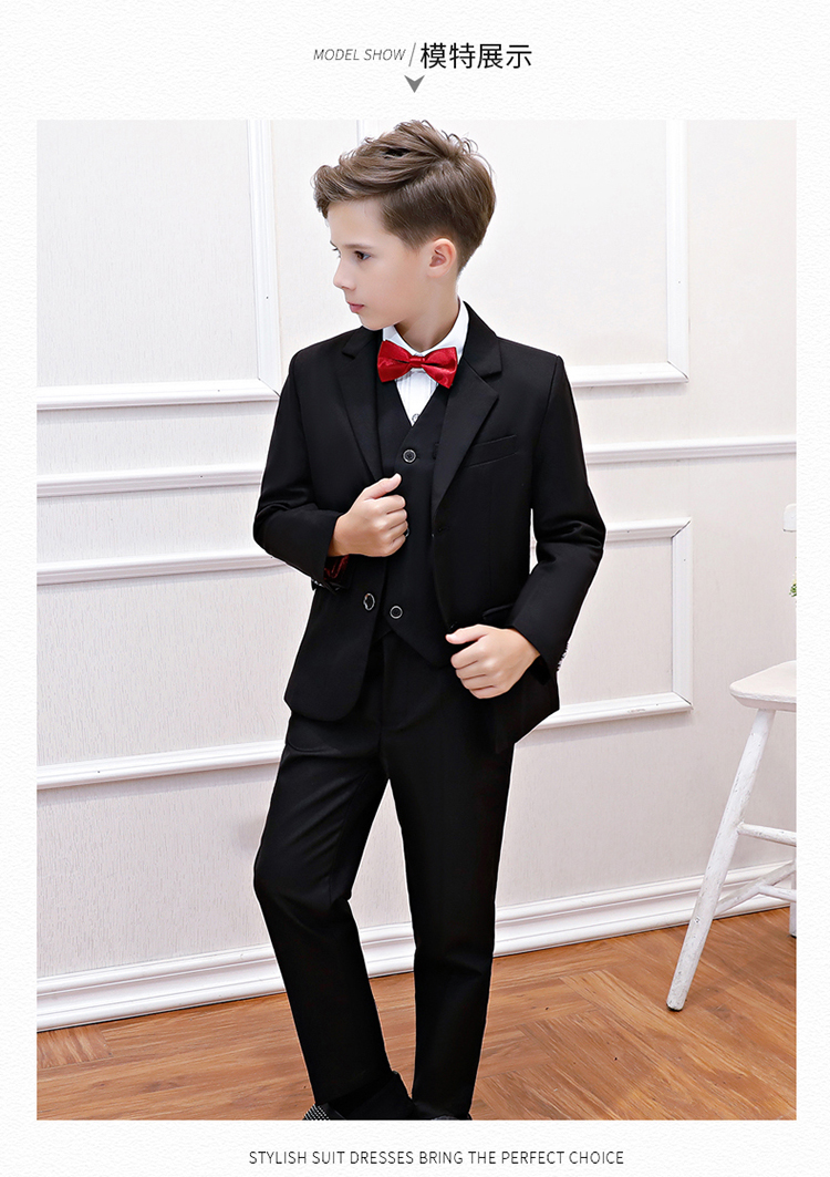 Bộ đồ trẻ em bộ đồ bé gái hoa bé trai bộ đồ phù hợp với bé trai gió Anh 2018 trang phục piano mùa thu mới set vest gile bé trai hàng cao cấp