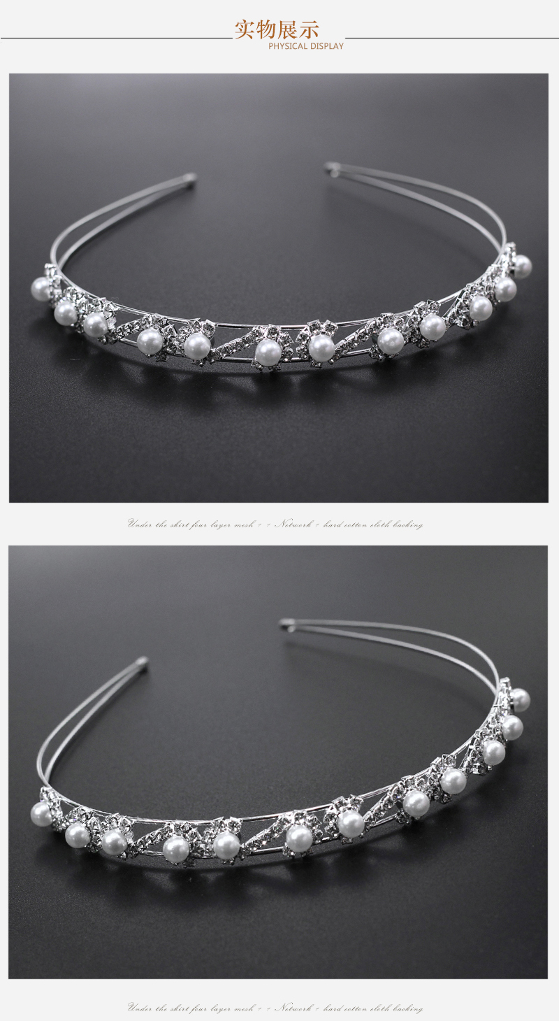 Phụ kiện tóc trẻ em vương miện trẻ em vương miện công chúa headband vương miện cô gái phụ kiện tóc rhinestone vương miện phụ kiện hiệu suất mới dây cột tóc dễ thương cho bé