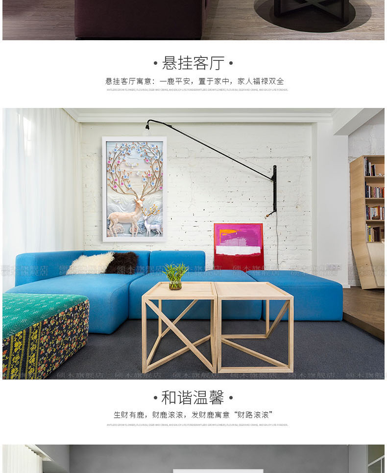 5D sơn kim cương phòng ngủ phòng khách trên khoan mới 2019 kim cương thêu dán điểm cross stitch 2019 đơn giản hươu hiên nhỏ - Công cụ & phụ kiện Cross-stitch tranh thêu chữ thập vợ chồng đẹp nhấ