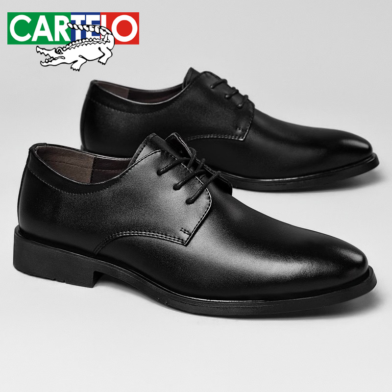 Crocodile men's formal leather shoes men's wedding groom shoes inner heightened summer breathable leather soft bottom business casual shoes